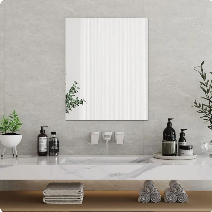 Combo of Oval Shape & Square Shape Mirror (Pack of 2)